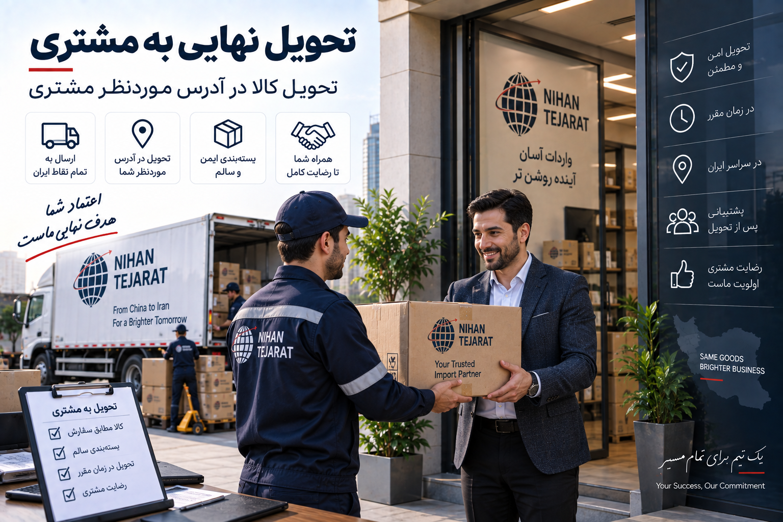 تحویل نهایی به مشتری